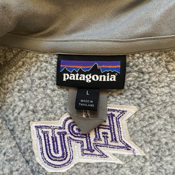 Patagonia W’s Grey L Better Sweater ¼ Zip Fleece Pullover High Point University - Picture 7 of 16